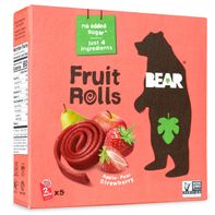 BEAR Fruit Snacks Fruit Rolls, Strawberry️