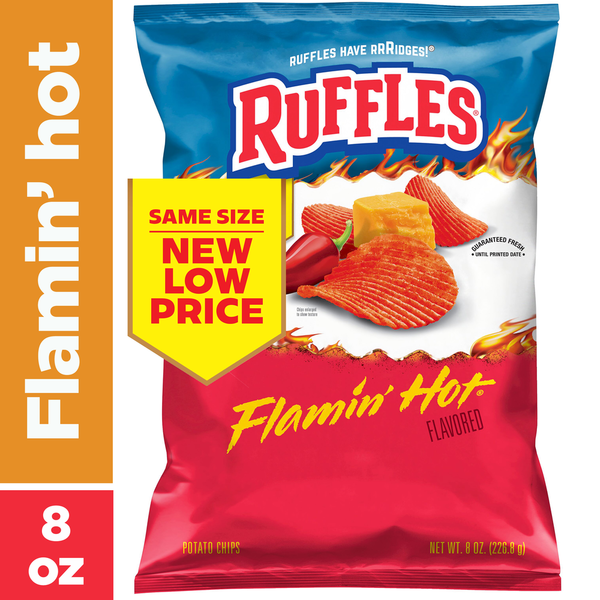 Ruffles Potato Chips, Flamin&