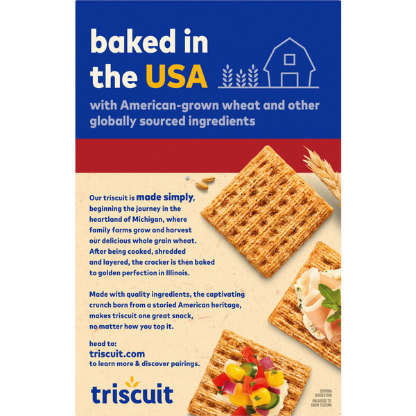 Triscuit Fire Roasted Tomato & Olive Oil Whole Grain Wheat Crackers, Lunch Snacks
