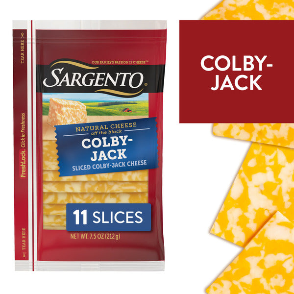 Sargento Natural Colby-Jack Sliced Cheese, 11 Slices
