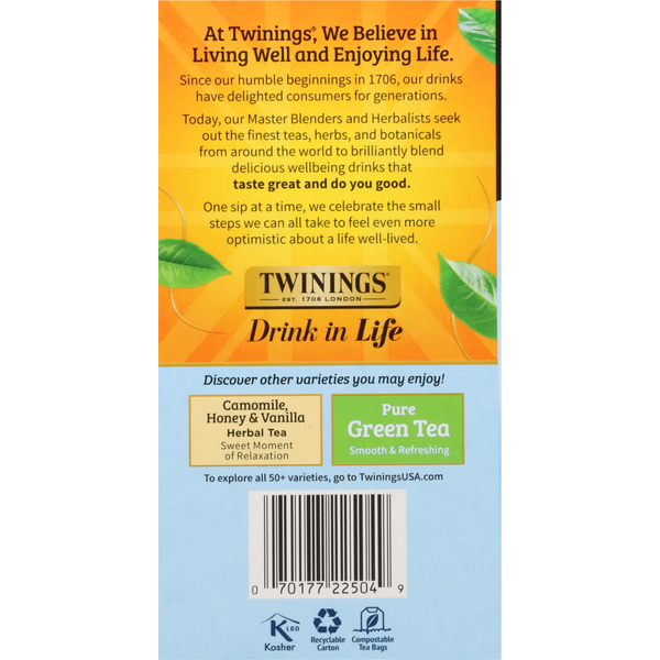Twinings Herbal Tea, Pure Camomile, Tea Bags, Value Pack