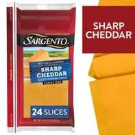 Sargento Natural Sharp Cheddar Sliced Cheese, 24 S...
️ DestGlow