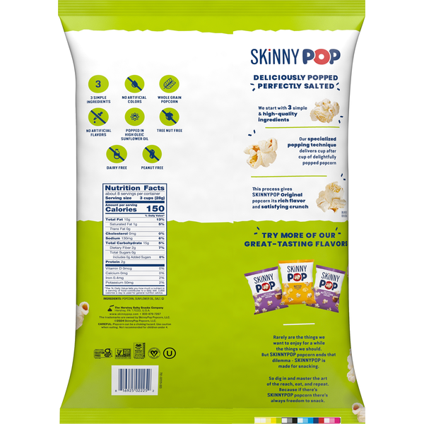 SkinnyPop Popcorn, Original, Party Size