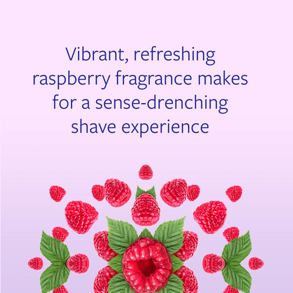 Skintimate Skin Therapy Raspberry Rain Shave Gel for Women, Moisturizing Shaving Cream