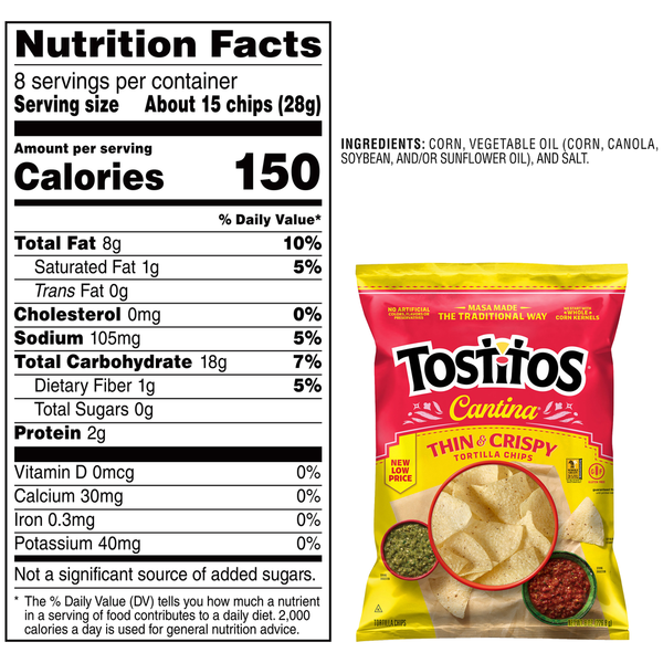 Tostitos Cantina Thin & Crispy Tortilla Chips