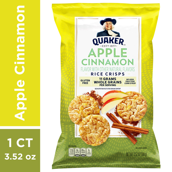 Quaker Rice Crisps, Apple Cinnamon