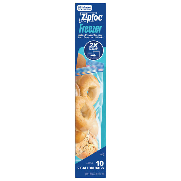 Ziploc Double Zipper Freezer Bags