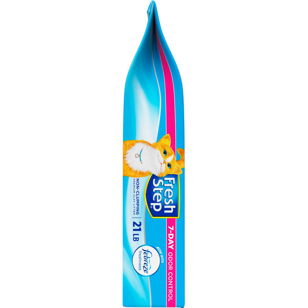 Fresh Step Non Clumping Cat Litter With Febreze Freshness, With 7-Day Odor Control