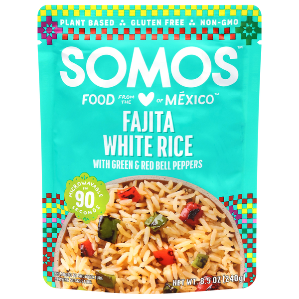 Somos Fajita White Rice with Green & Red Bell Peppers