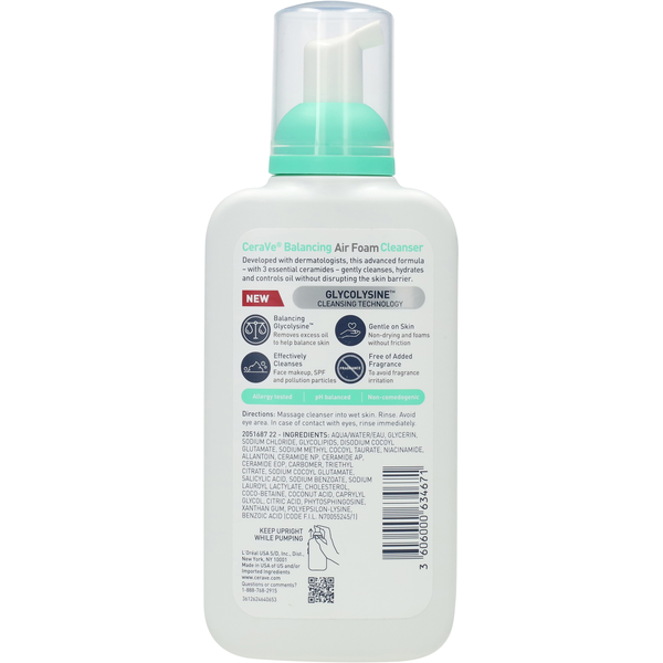 CeraVe Balancing Air Foam Cleanser