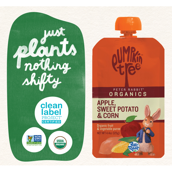 Pumpkin Tree Fruit & Vegetable Puree, Apple, Sweet Potato & Corn, Organic