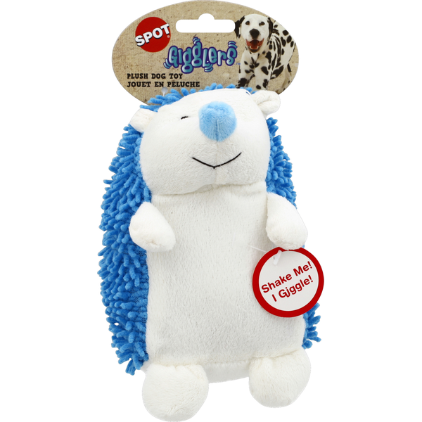 SPOT Dog Toy, Plush, Gigglers, Small Hedgehog