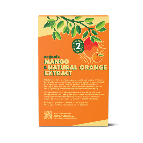 Solely: Whole Fruit Gummies Mango & Orange, Organic, Multipack