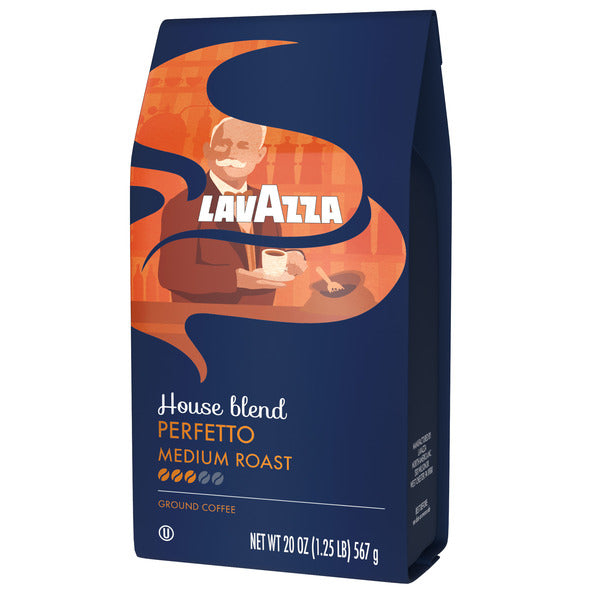 Lavazza House Blend Perfetto Medium Roast Ground Coffee