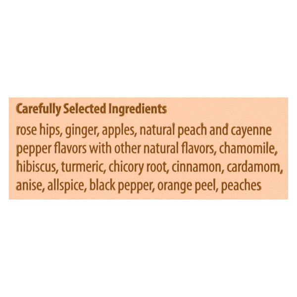 Bigelow Ginger Peach Turmeric Herbal Tea,Tea Bags