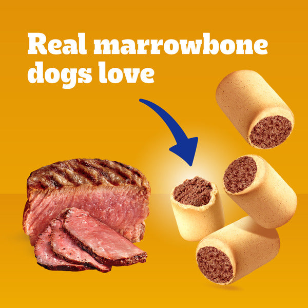 Pedigree Mini MarroBone Biscuit With Tasty Bone Marrow Dog Treats Real Beef Flavor, 1.58 lb. Bag DestGlow