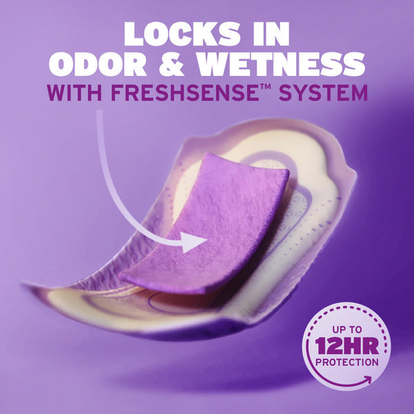 Poise Incontinence Pads, Maximum Absorbency, Regular Length