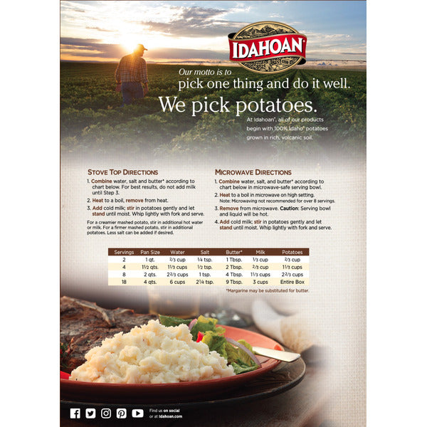 Idahoan® 13.75 oz Original Mashed Potatoes