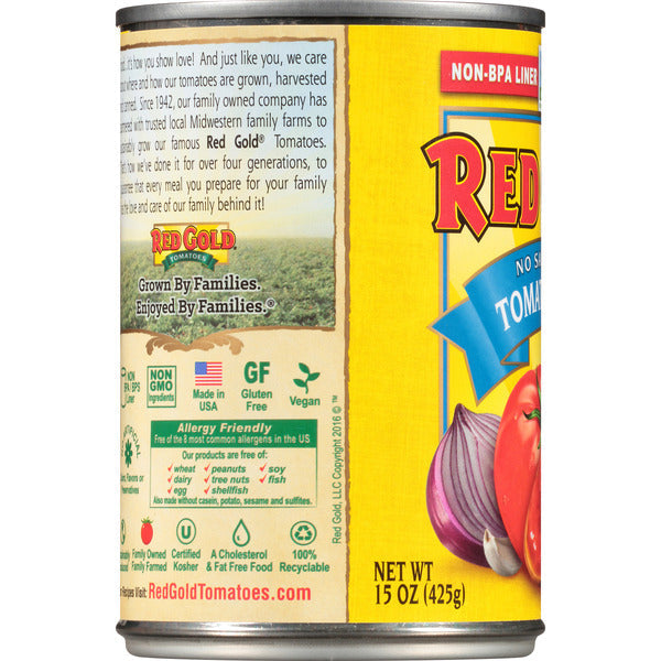 Red Gold No Salt Added Tomato Sauce