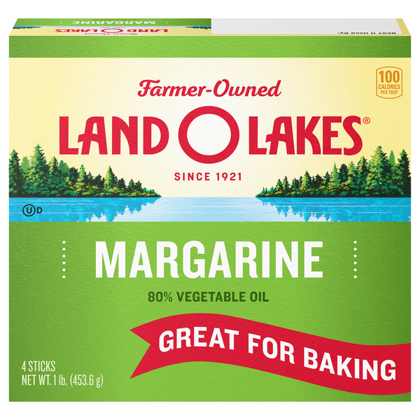 Land O Lakes Margarine Sticks, Made with Vegetable Oil