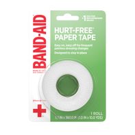 BAND-AID Hurt-Free Paper Tape, 1 in x 10 yd Roll️