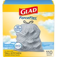 Glad ForceFlex Tall Kitchen Trash Bags, 13 Gallon,...
️