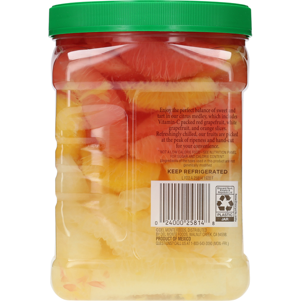 Del Monte No Sugar Added Hand Cut Fruit Citrus Salad