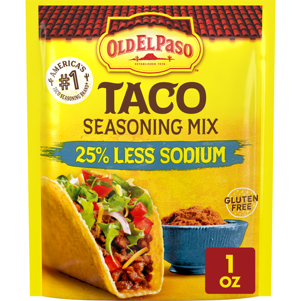 Old El Paso 25% Less Sodium Taco Seasoning Mix