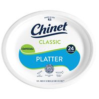 Chinet Platter 12 5/8 x 10in (24 Count)️