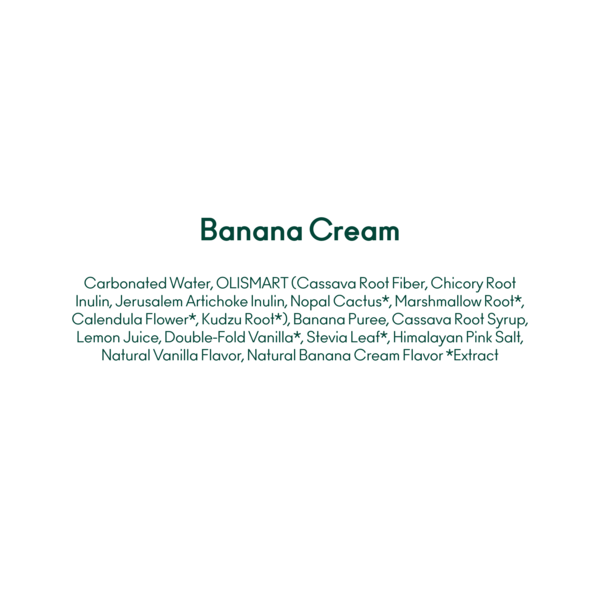 OLIPOP Prebiotic Soda, Banana Cream