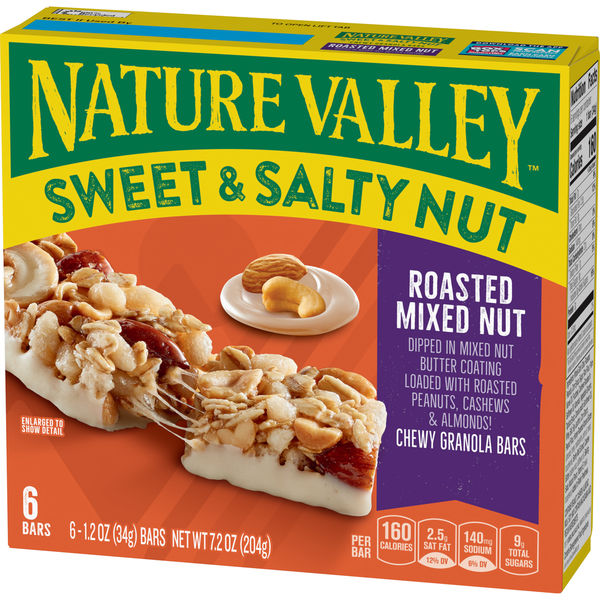 Nature Valley Roasted Mixed Nut Sweet and Salty Nut Chewy Granola Bars