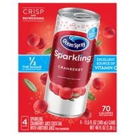 Ocean Spray Juice Cocktail, Cranberry, Sparkling️