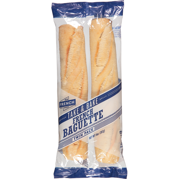 New French Bakery Take & Bake French Baguette Twin Pack