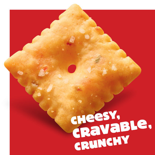 Cheez-It Pepper Jack Cheese Crackers, Baked Snack Crackers, 12.4 oz