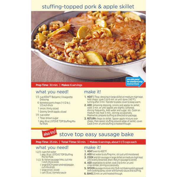 Kraft Stove Top Stuffing Mix for Pork