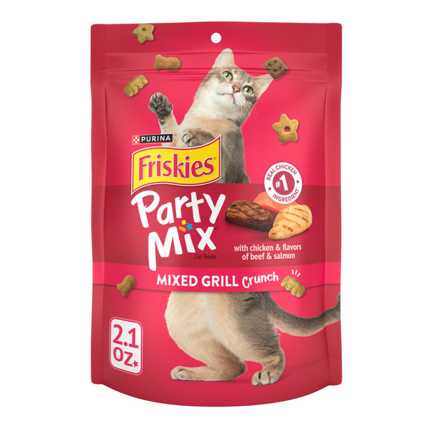 Purina Friskies Cat Treats, Party Mix Mixed Grill Crunch