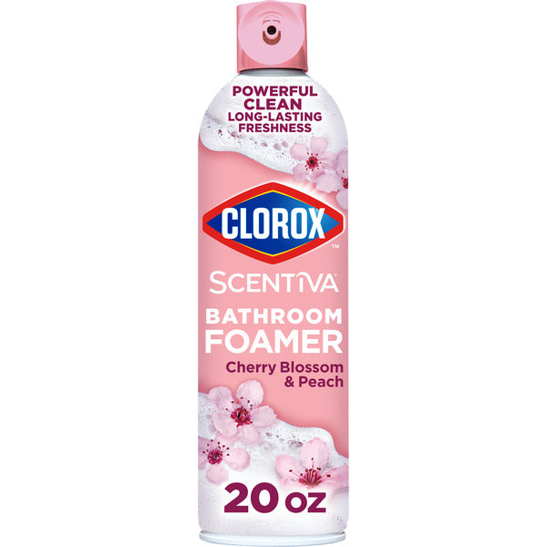 Clorox Scentiva Bathroom Foamer, Cherry Blossom and Peach