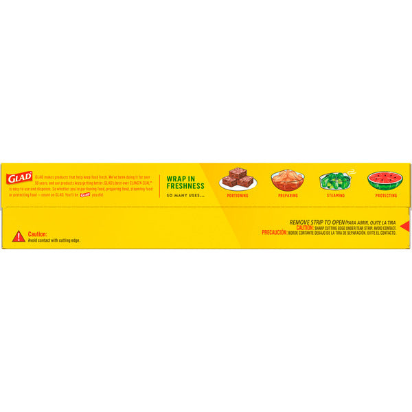 Glad Cling ‘N Seal Plastic Food Wrap, 300 sq ft