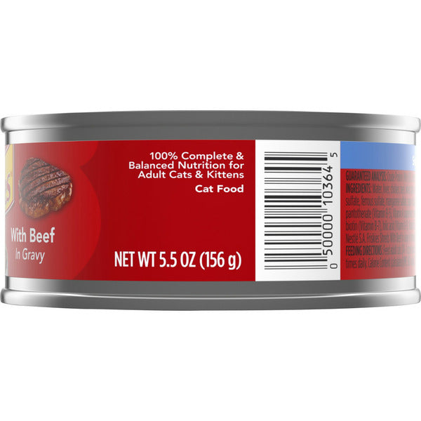 Purina Friskies Gravy Wet Cat Food, Shreds With Beef in Gravy