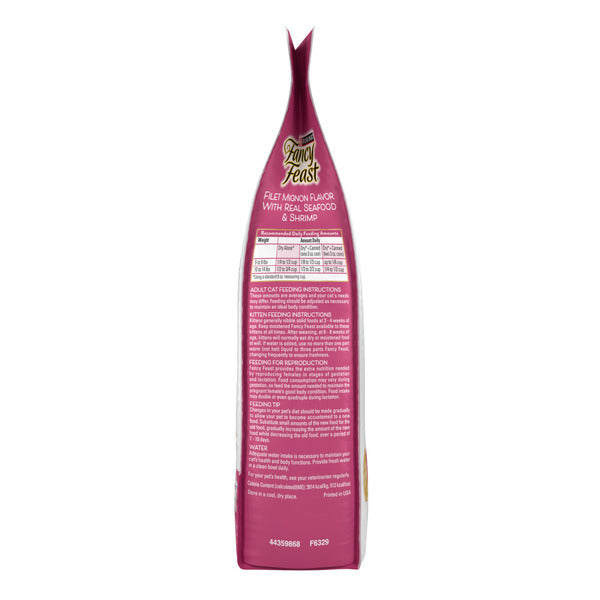 Purina Fancy Feast Filet Mignon Flavor with Real Seafood and Shrimp