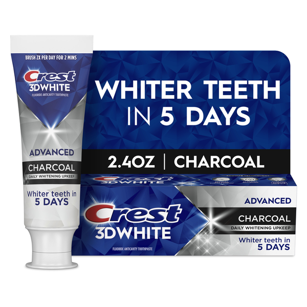 Crest 3DWhite Advanced Toothpaste, Charcoal
