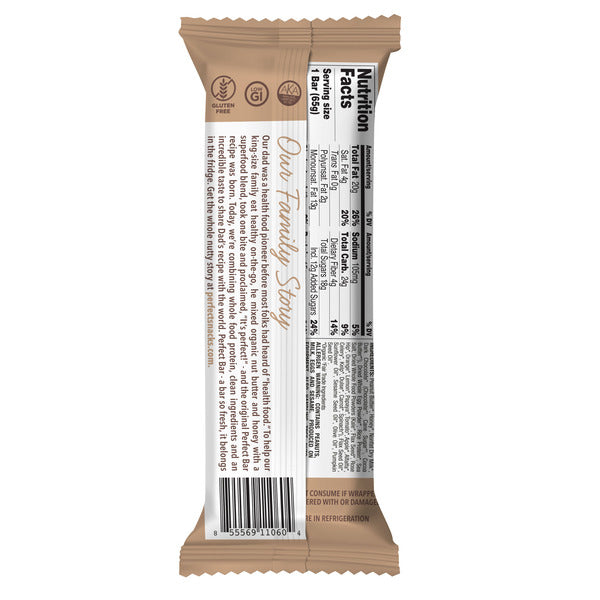 Perfect Bar Dark Chocolate Chip Peanut Butter Protein Bar, Gluten-Free 2.3 oz