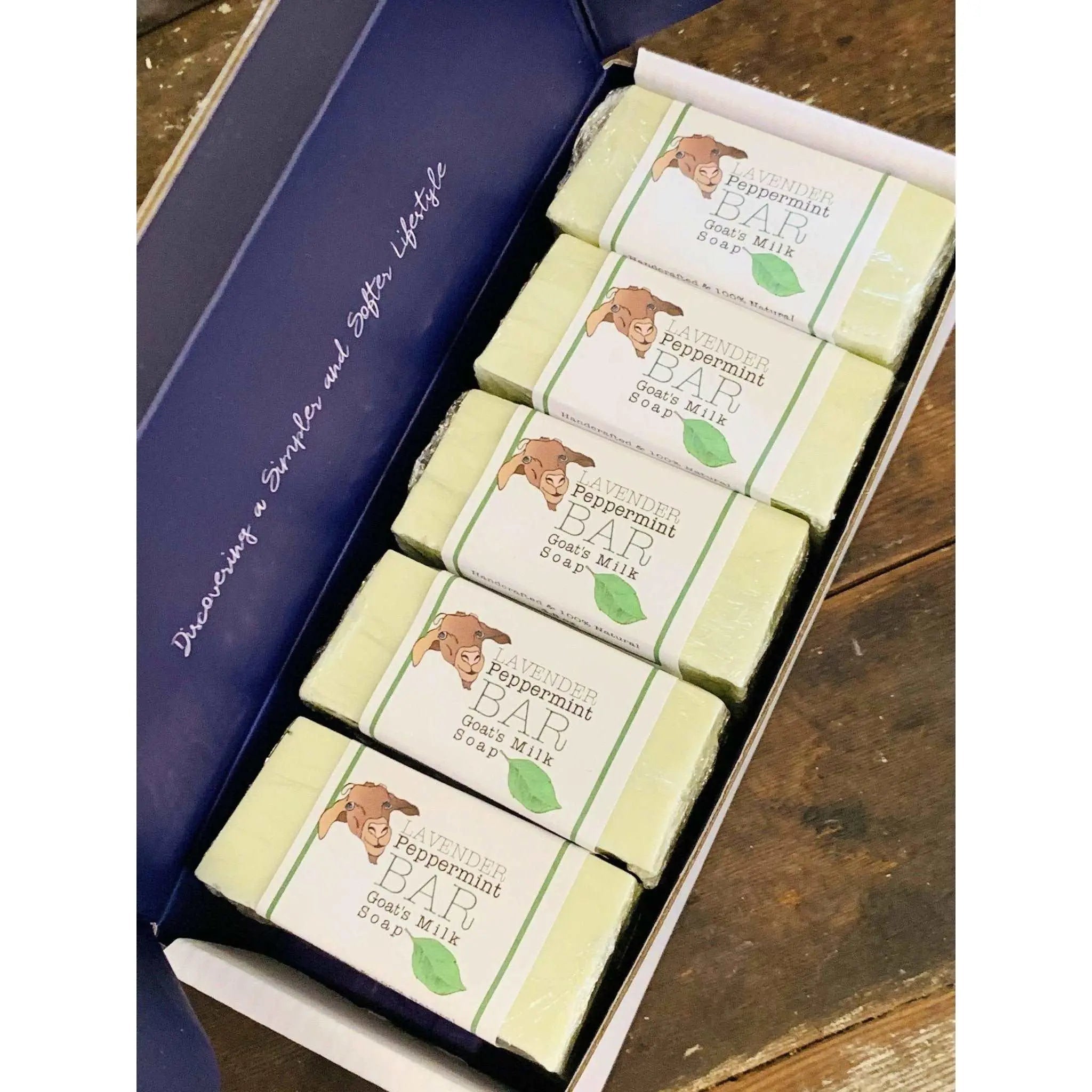 Lavender Bar Soap with Peppermint & Goat&