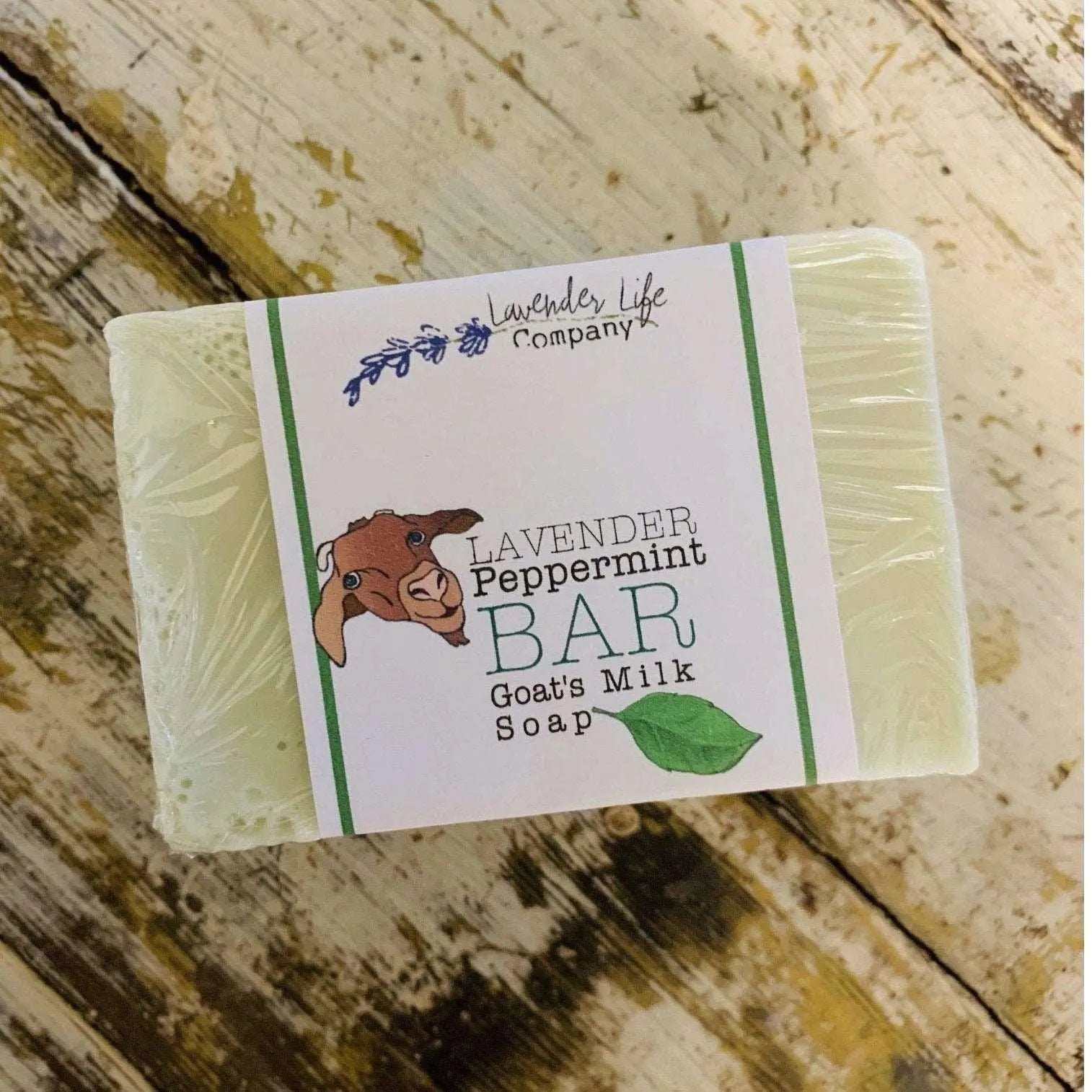 Lavender Bar Soap with Peppermint & Goat&