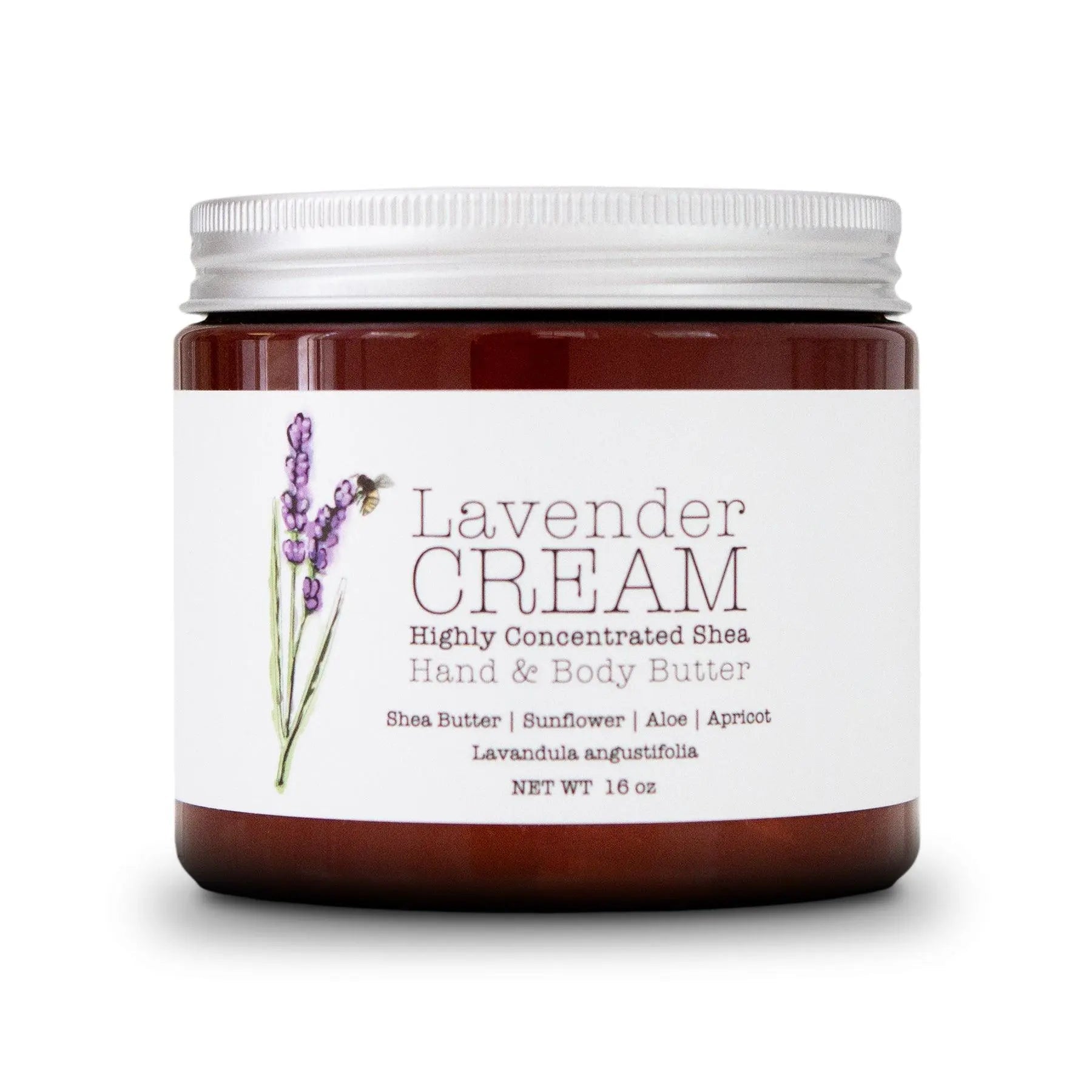 Lavender CREAM - Aromatherapy Hand & Body Cream -Lotion 8 oz or 16 oz by Lavender Life Company