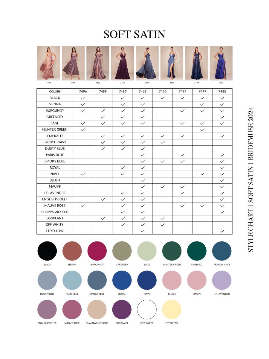 Ladivine 7469 Long Formal Evening Satin Dress with Slit by DiscountDressShop