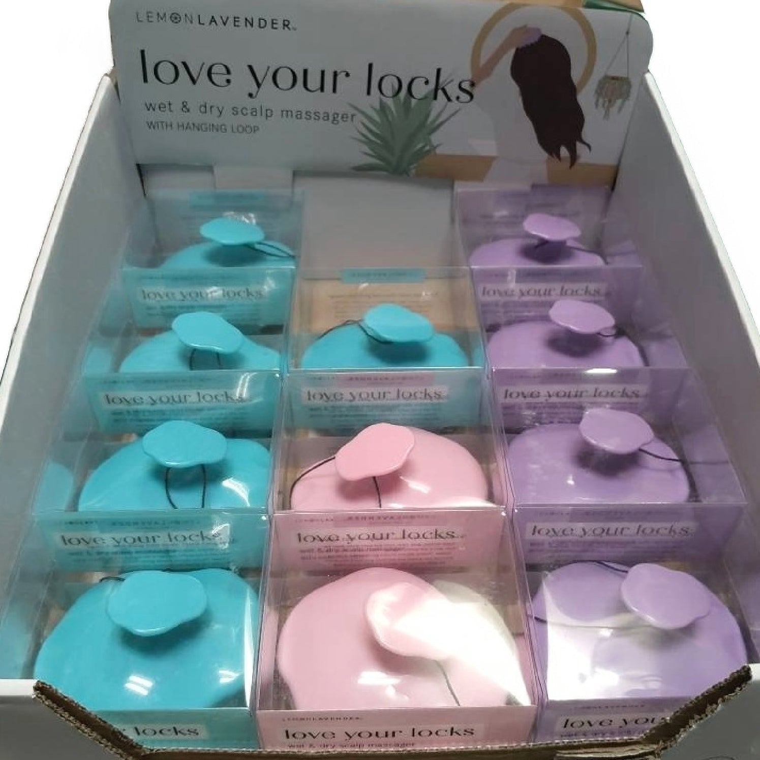 Lemon Lavender Wet & Dry Scalp Massager