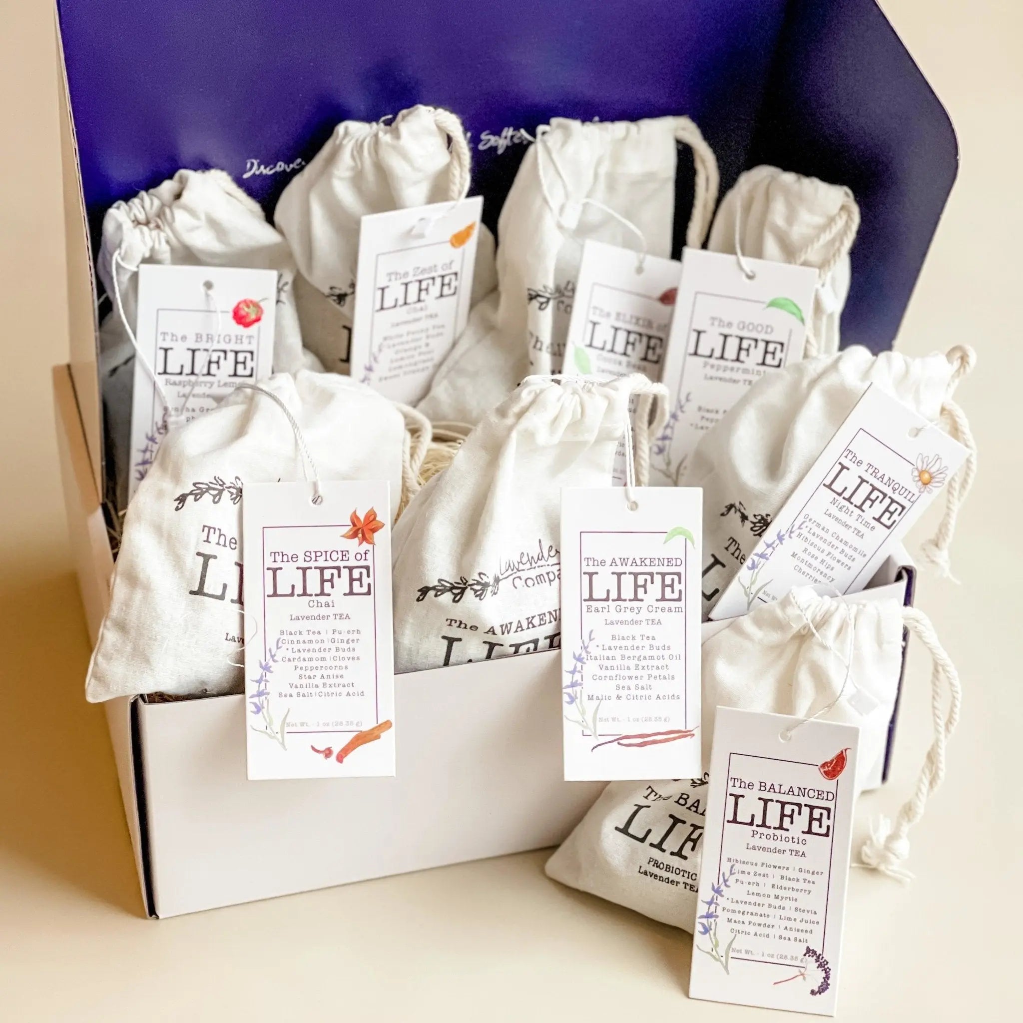 LIFE Tea Box — Lavender Tea Gift Set by Lavender Life Company