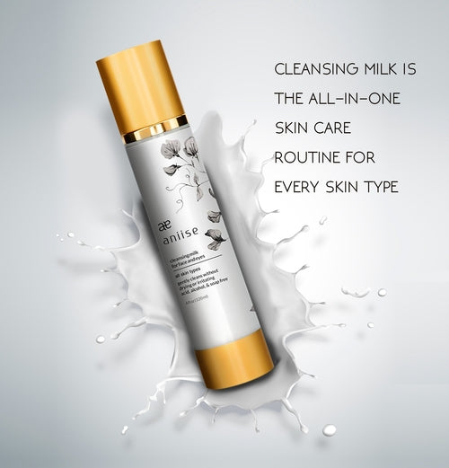 Cleansing Milk for Face and Eyes - Gentle Makeup Remover & Facial Cleanser