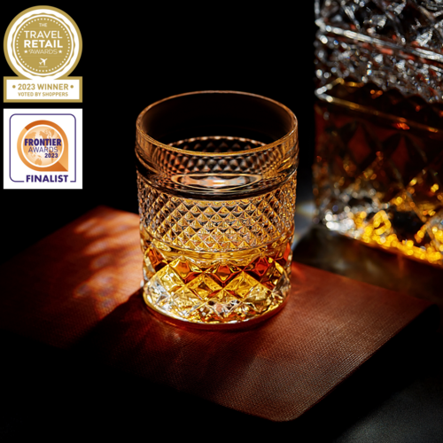 Whiskey Decanter Gift Set - Crystal Decanter with Glasses & Granite Chilling Stones